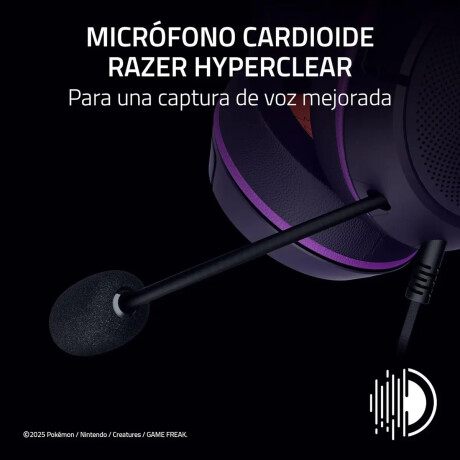 Auriculares Gamer Razer Kraken Kitty V2 USB Pokemon Gengar Auriculares Gamer Razer Kraken Kitty V2 USB Pokemon Gengar
