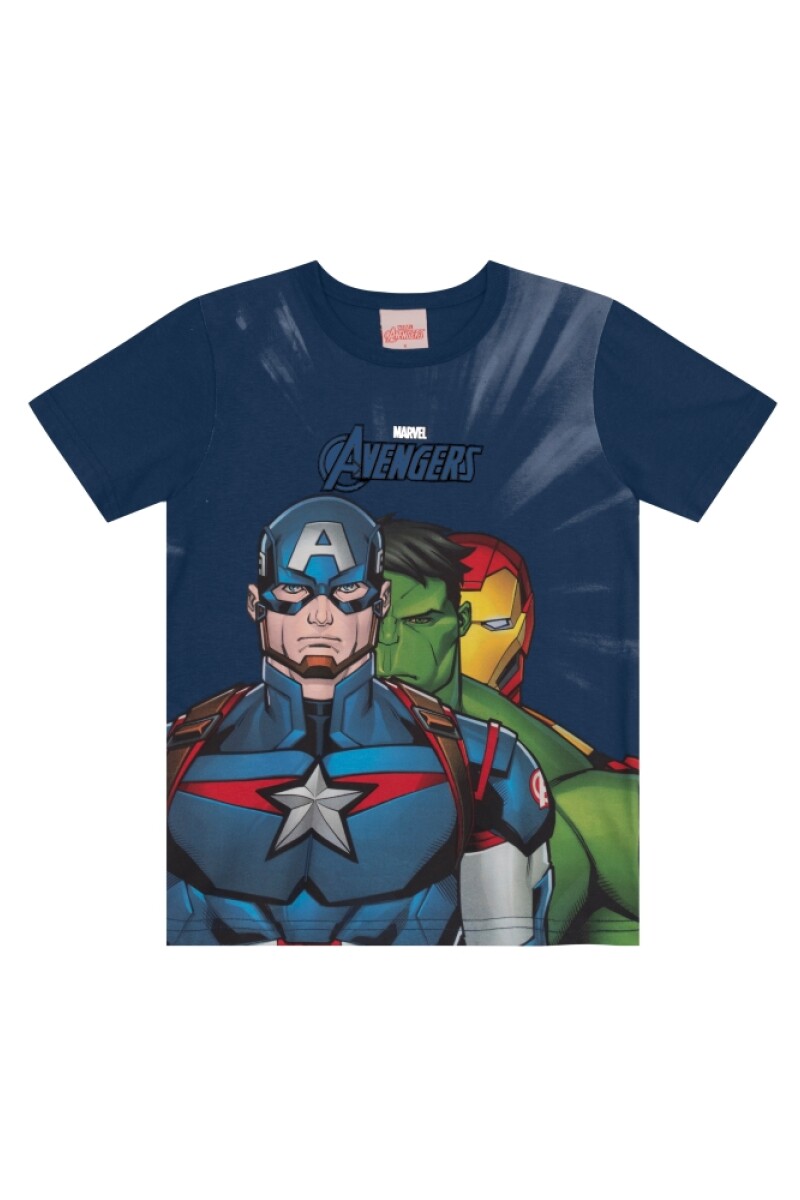 Remera Infantil. Azul Marino.