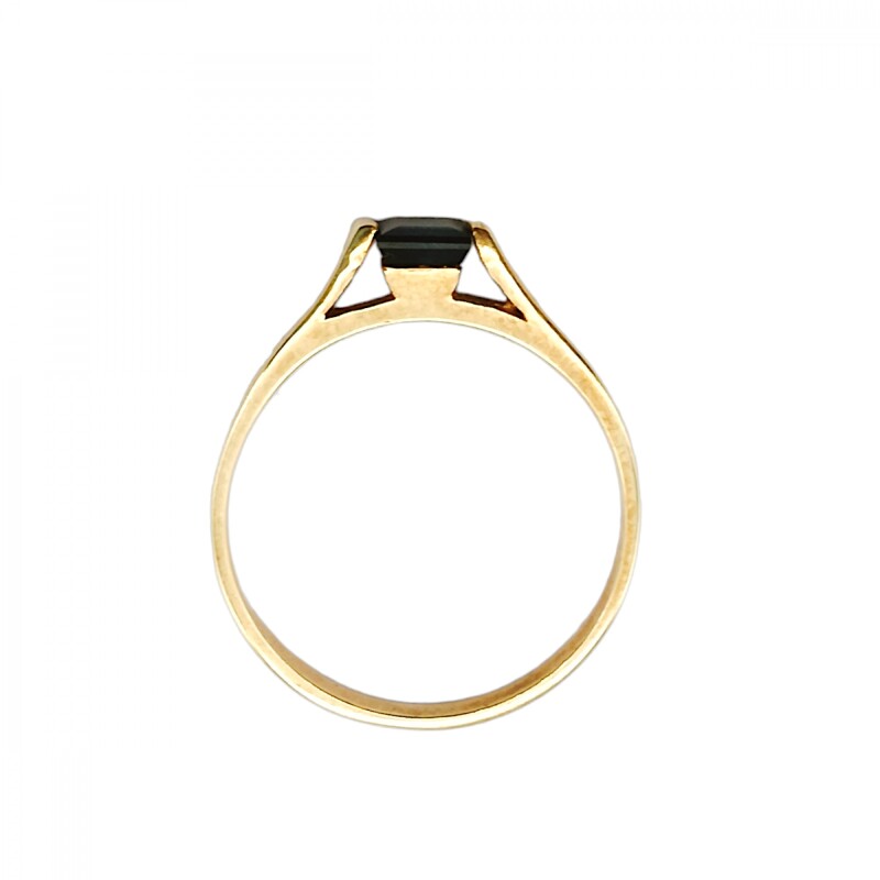 Anillo Solitario-Oro Bajo-Piedra Zafiro-AN8120 conpiedra