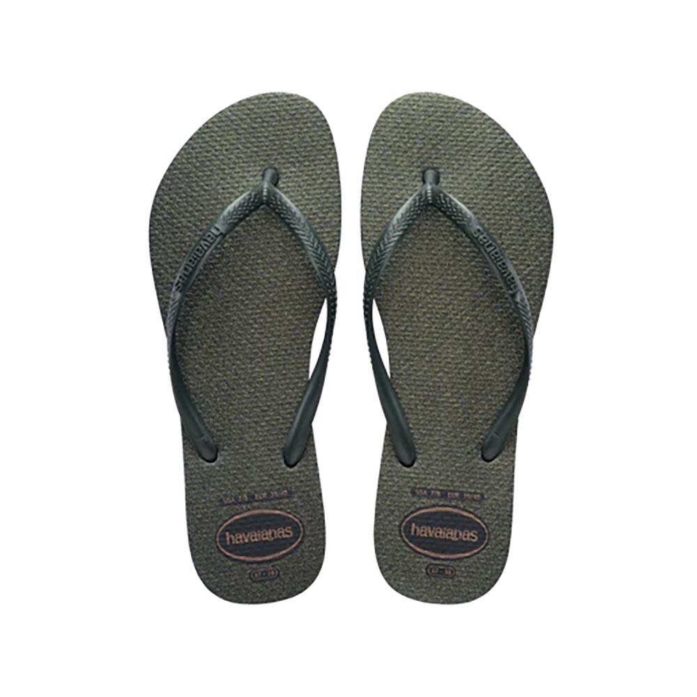 Sandalias Havaianas Slim Gloss Mujer Verde Oliva