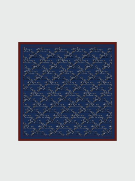 Longchamp -PAÑUELO DE SEDA 70 Estampado