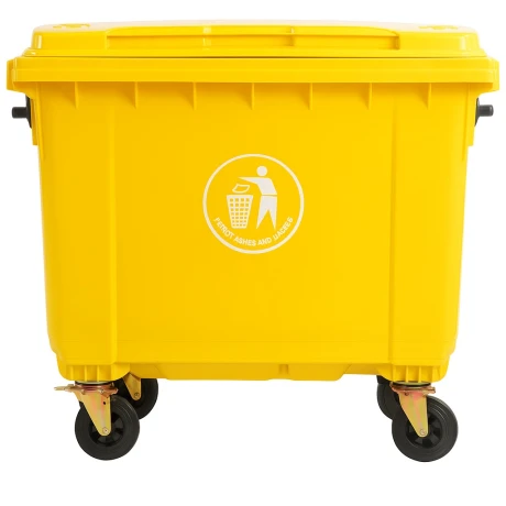 Contenedor De Residuos En Color Amarillo - 660 Litros Contenedor De Residuos En Color Amarillo - 660 Litros