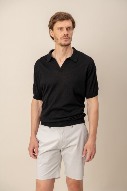 Remera lino Tom Negro
