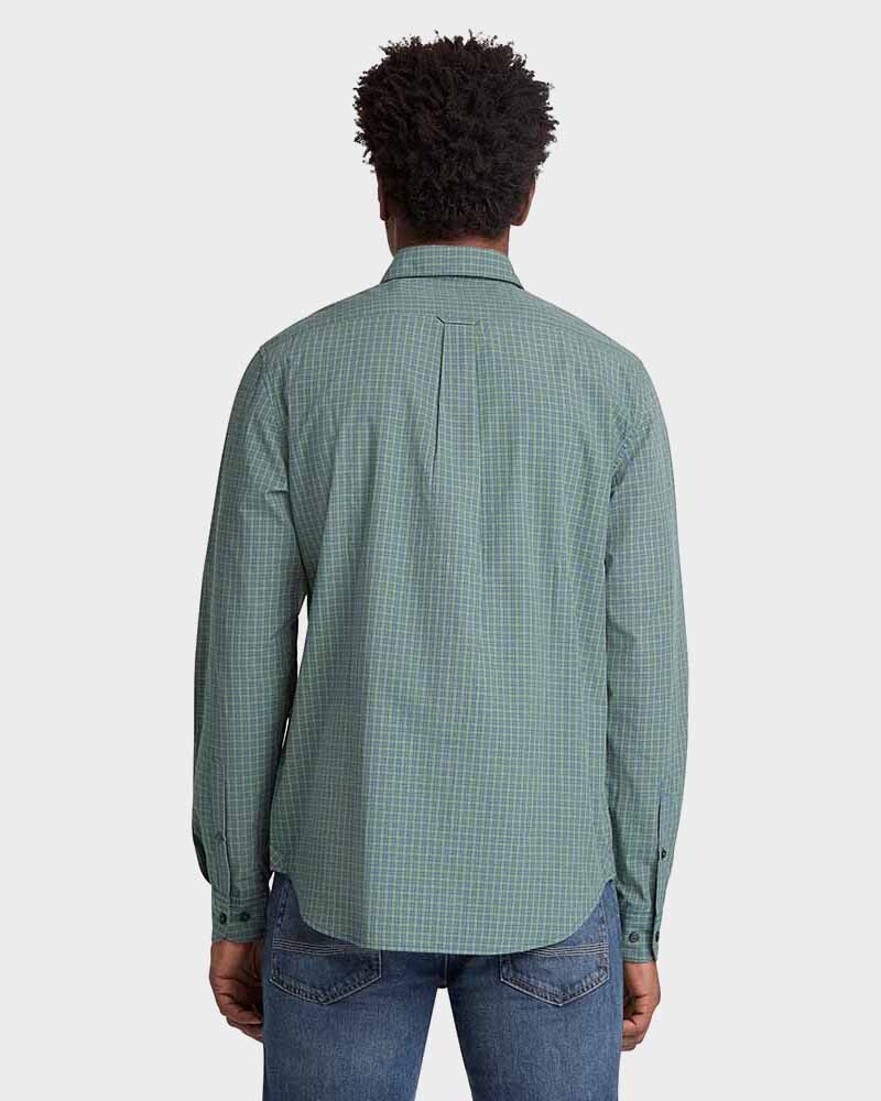 Camisa Micro Plaid Poplin Hombre 4469