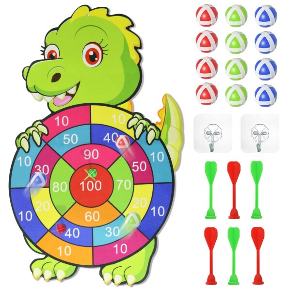 Tiro Al Blanco De Velcro Dardos Dinosaurio Unicornio Juego Variante Diseño Dinosaurio