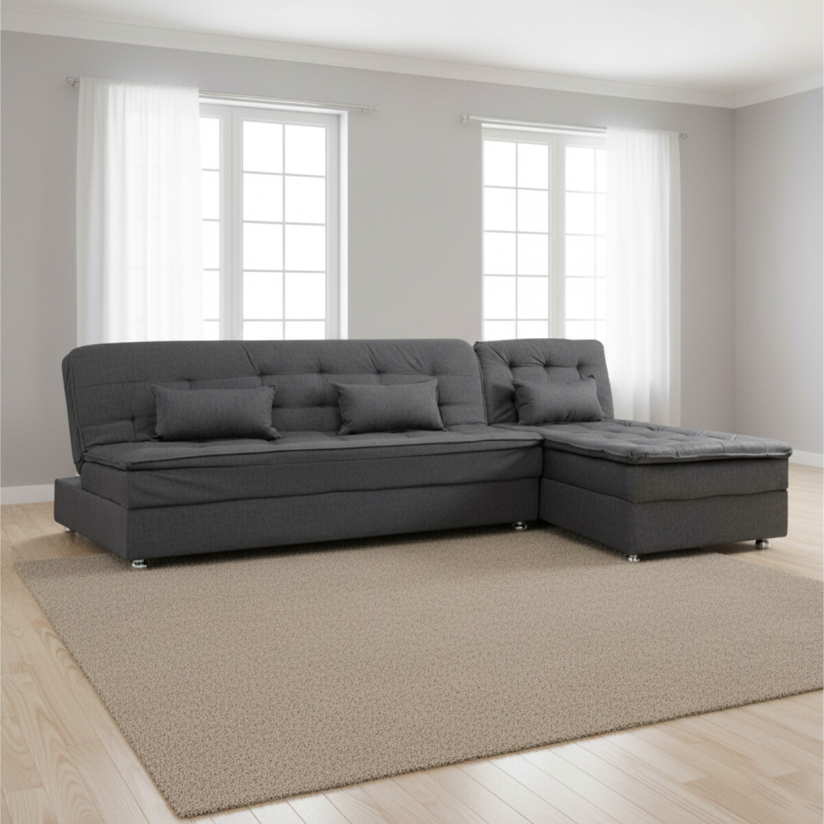 SILLÓN - TELA GRIS PENELOPE GRAFITO 