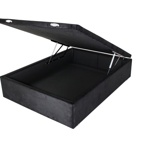Box Baúl Curvin 2 Plazas 138x188x44 - Chocolate — Bed Home