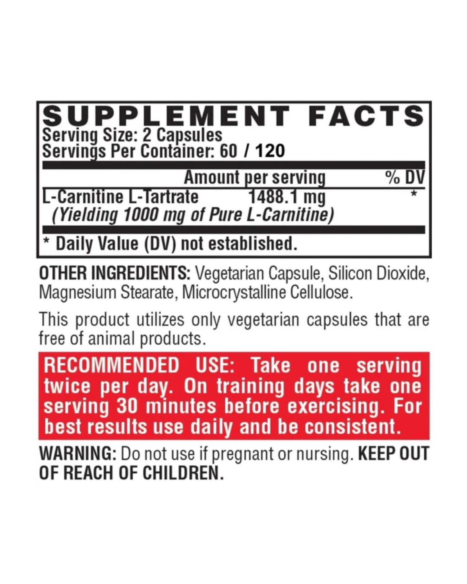 Cápsulas vegetales Lipo6 Carnitina Nutrex