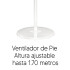 Ventilador De Pie Enxuta Vpenx920 1.70 Mts BLANCO