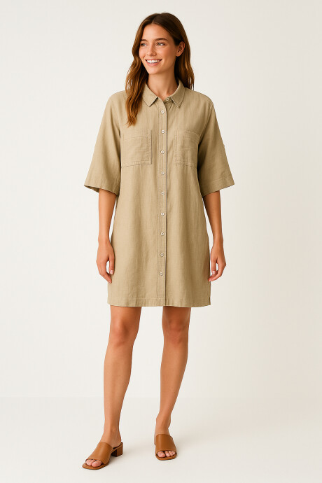 Vestido American Beige