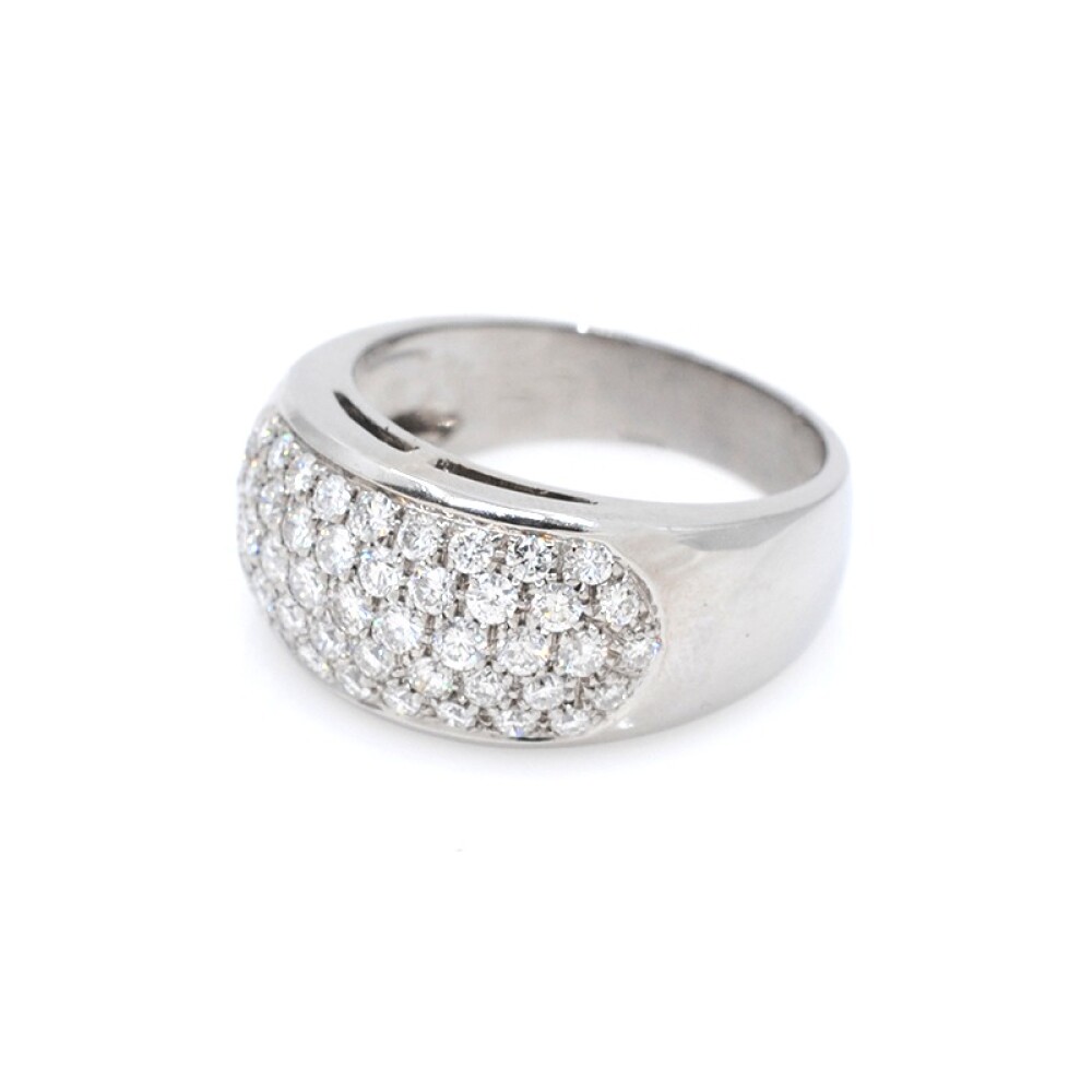 Anillo en oro 18k blanco y brillantes 1,00 ct aproximadamente Anillo en oro 18k blanco y brillantes 1,00 ct aproximadamente