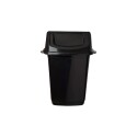 PAPELERA TACHO BASURA VAIVEN RECTANGULAR 50LTS NEGRO