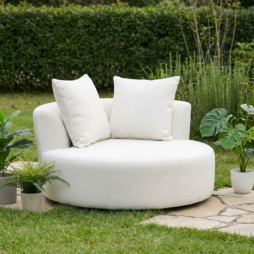 SOFÁ CIRCULAR ESPUMA NATURAL-BEIGE SUNSET
