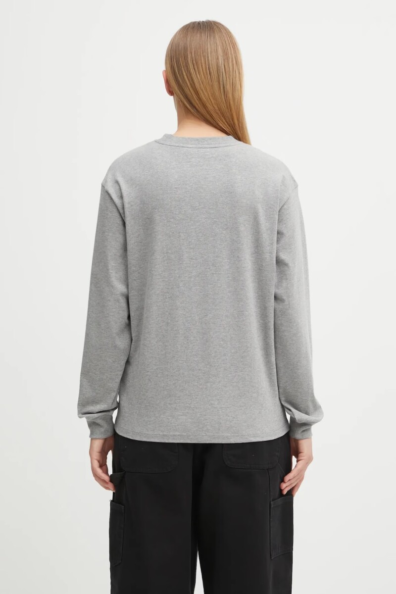 W' L/S HEART PATCH T-SHIRT Gris
