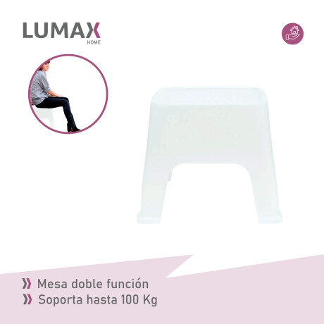 Mesa de exterior Skarpo Banqueta Plastico Sunset Blanco