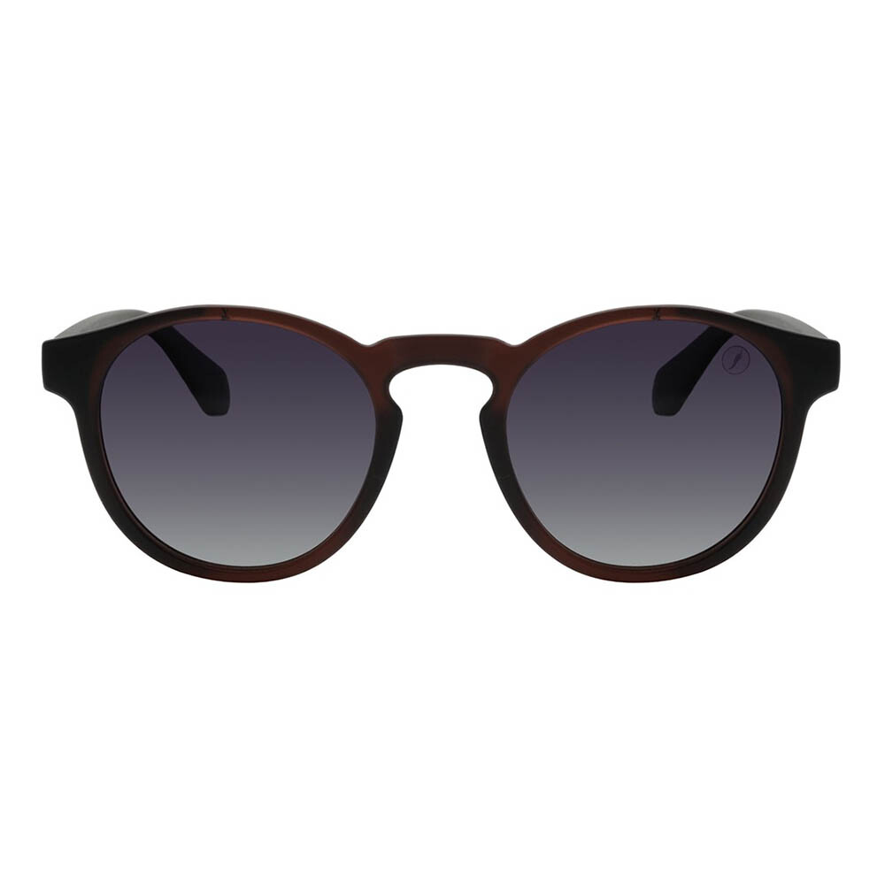 Lentes de sol De Tr90 Redondo Flap Gradiente/Marrón