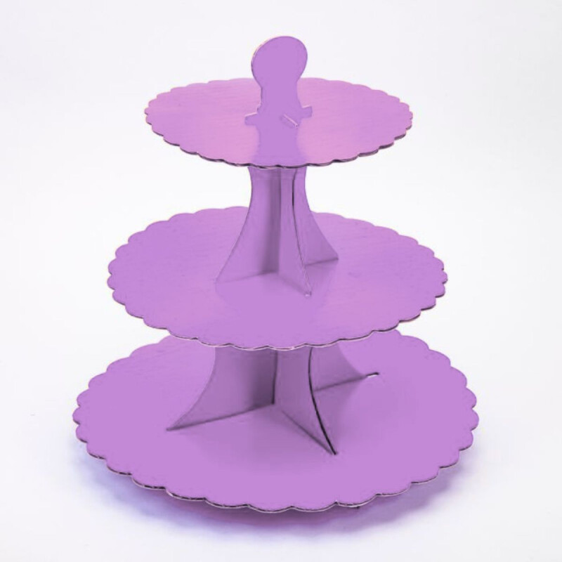 Porta Cupcake de Carton Lila