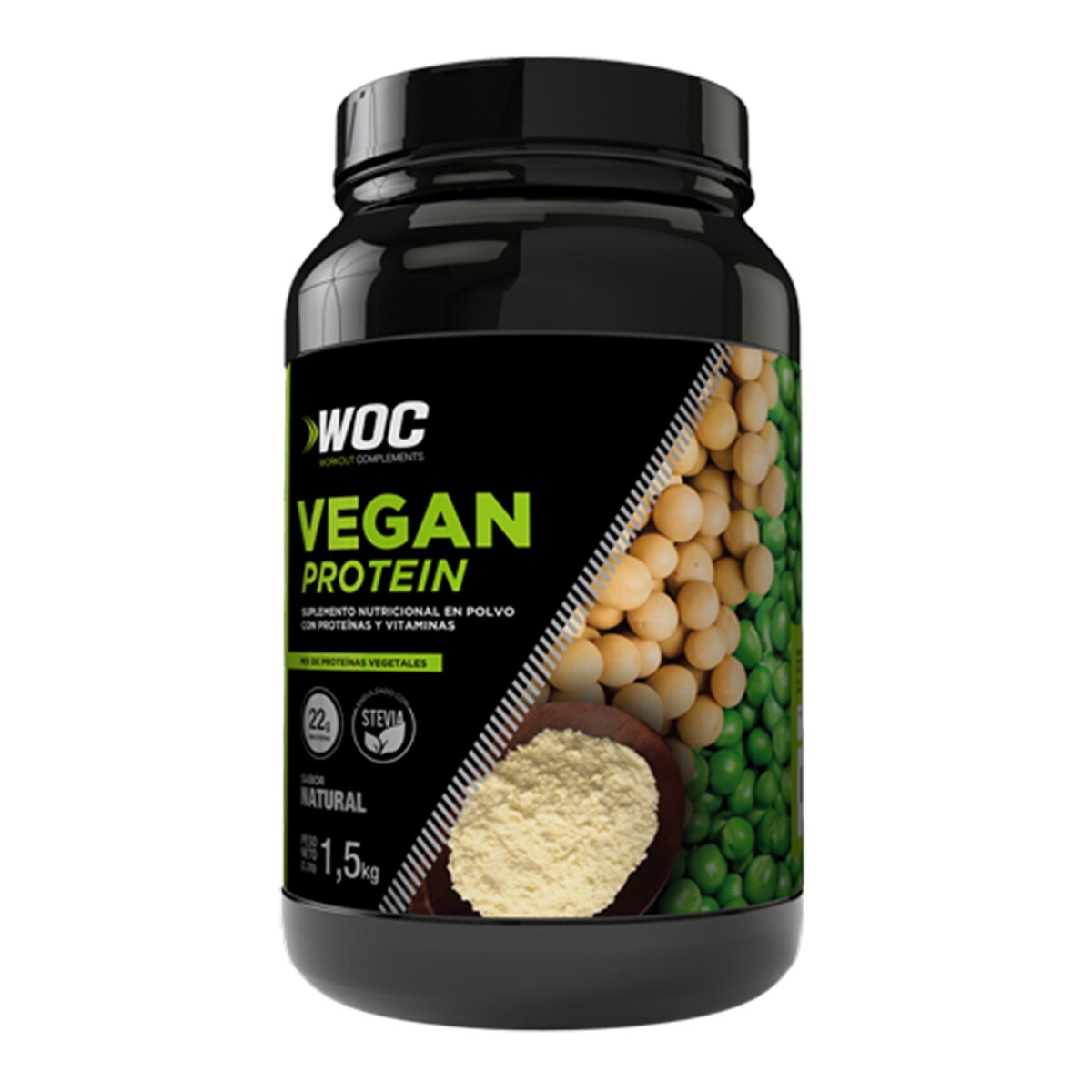 Vegan Protein Woc Natural 1,5 Kgs. 