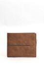 BILLETERA HOMBRE VAN GOGH MARRON CLARO C/ GUARDA VERDE
