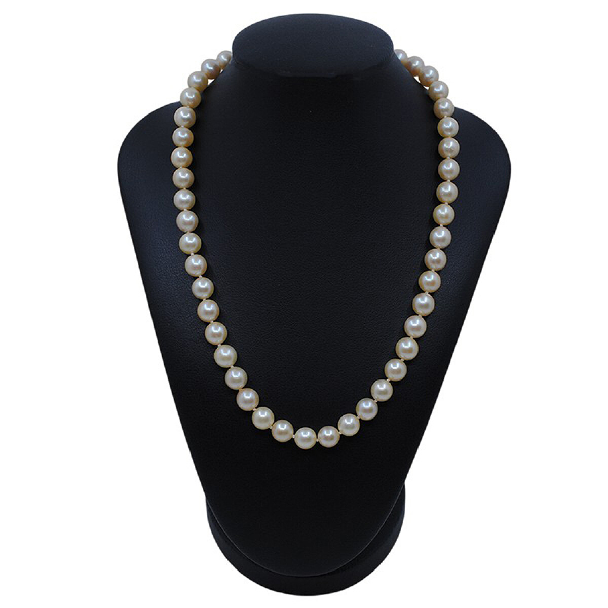 Collar Perlas De Cultivo De 8 A 8,5 MM Y Oro 18K. Largo 44 cm 