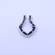 Dije oro 18k blanco con zafiros azules. Dije oro 18k blanco con zafiros azules.