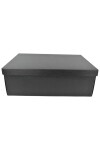 Caja+tapa easy 45,5x32x15 cm. SETA NERO