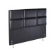 Respaldo Premium Simil Cuero Negro 1,60 mts