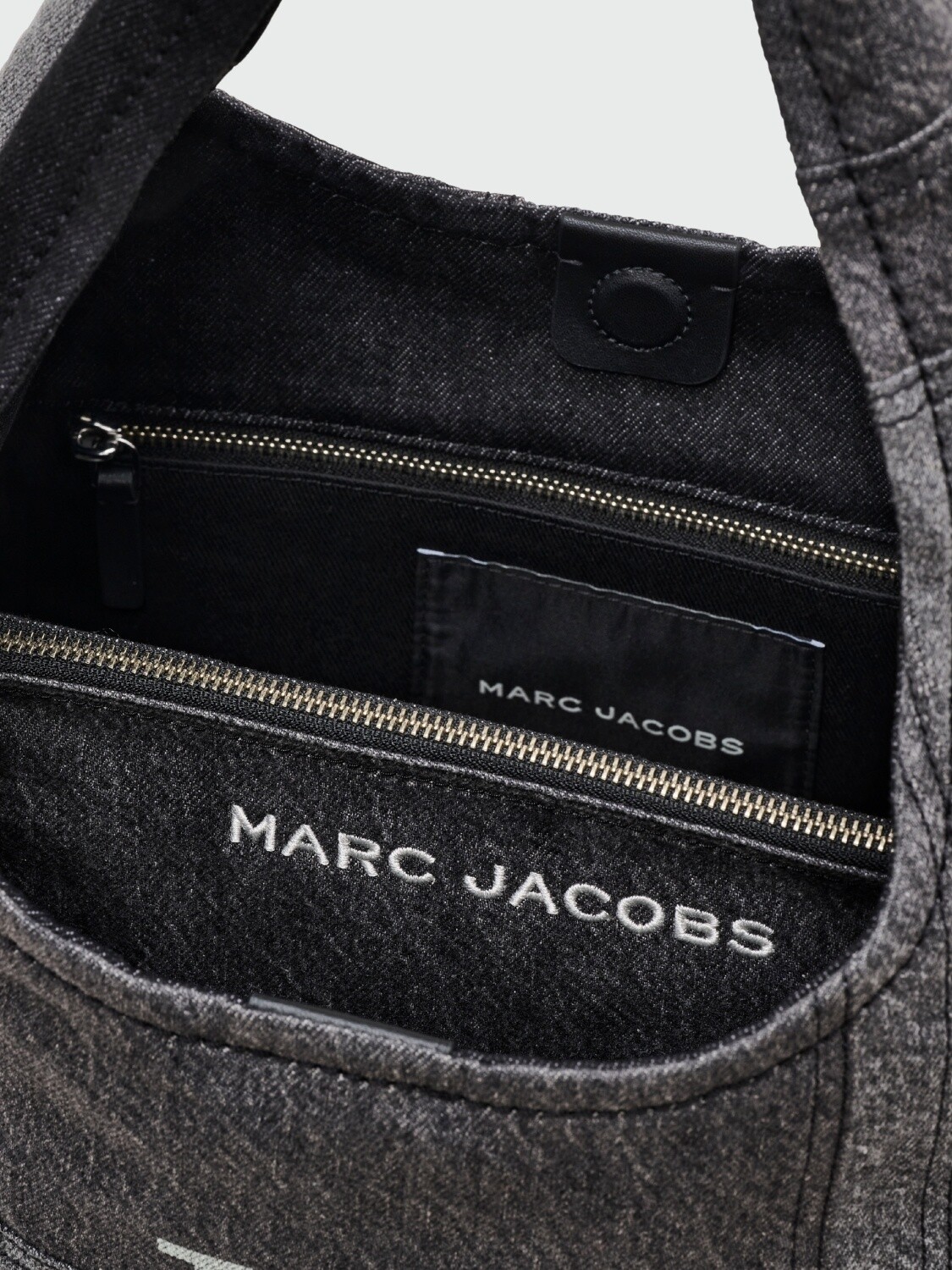 MARC JACOBS - The Patchwoek Denim Sack Bag Alta Automática