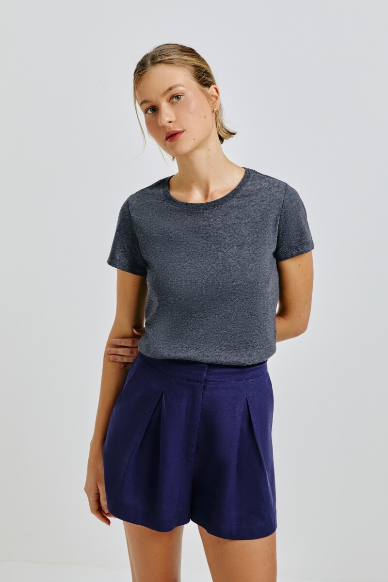 BLUSA MM FEM - PRETO MESCLA 