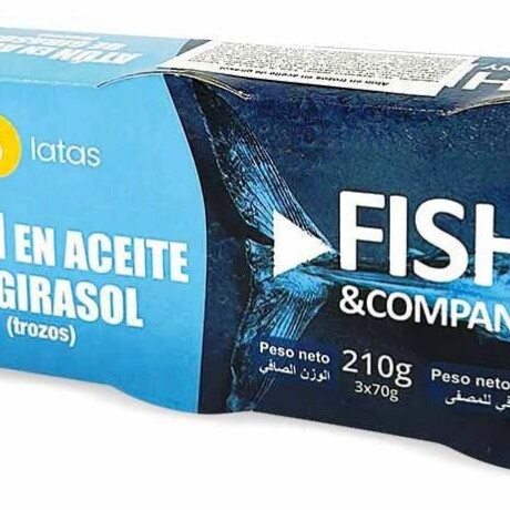 ATUN TROZOS EN ACEITE F&C TRIPACK 70G/210G ESPAÑOL ATUN TROZOS EN ACEITE F&C TRIPACK 70G/210G ESPAÑOL