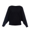 sweater acanalado negro