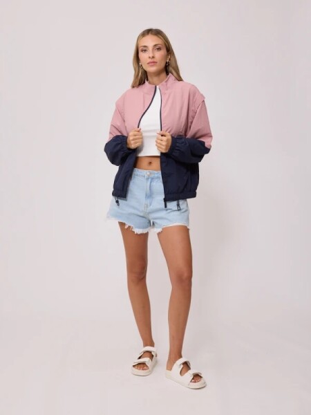 CAMPERA RUSTY WANDER AZU ROSA