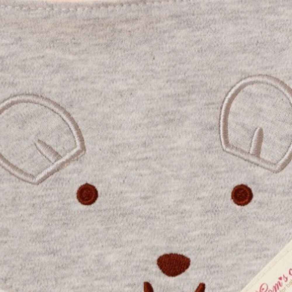 Set baberos bandana x3 raton gris