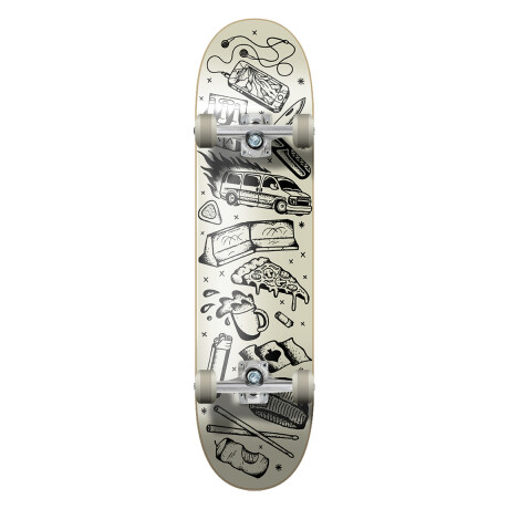 Skate Completo KFD Progressive Wallpapper 8.0" - White Skate Completo KFD Progressive Wallpapper 8.0" - White