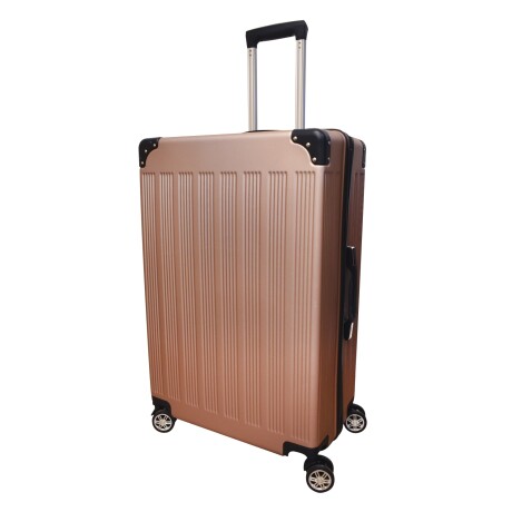 Valija Grande Rígida Ruedas 360° Candado Esquinas Reforzadas Rosa