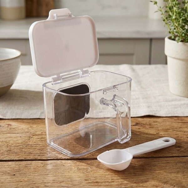 Especiero Salero Pimentero Magnético Frasco Contenedor Blanco L