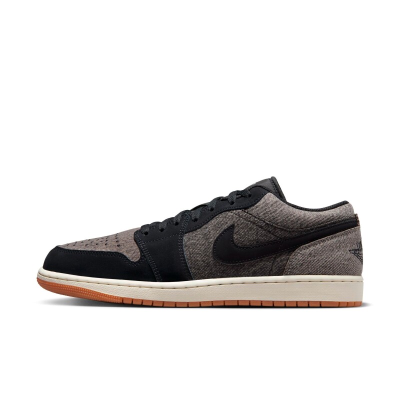 Championes Air Jordan 1 Bajo Se de Hombre Negro