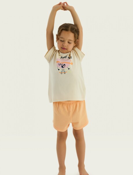 PIJAMA INFANTIL NARANJA