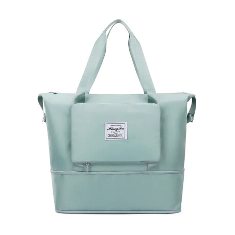 Bolso de Viaje p/Mano Valija Expansible Plegable Impermeable Verde