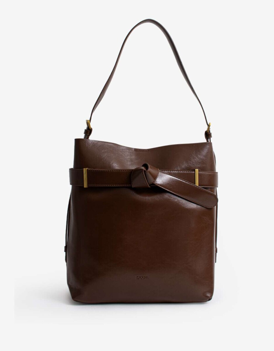 Cartera Saca Con Lazo - Marron Suela 