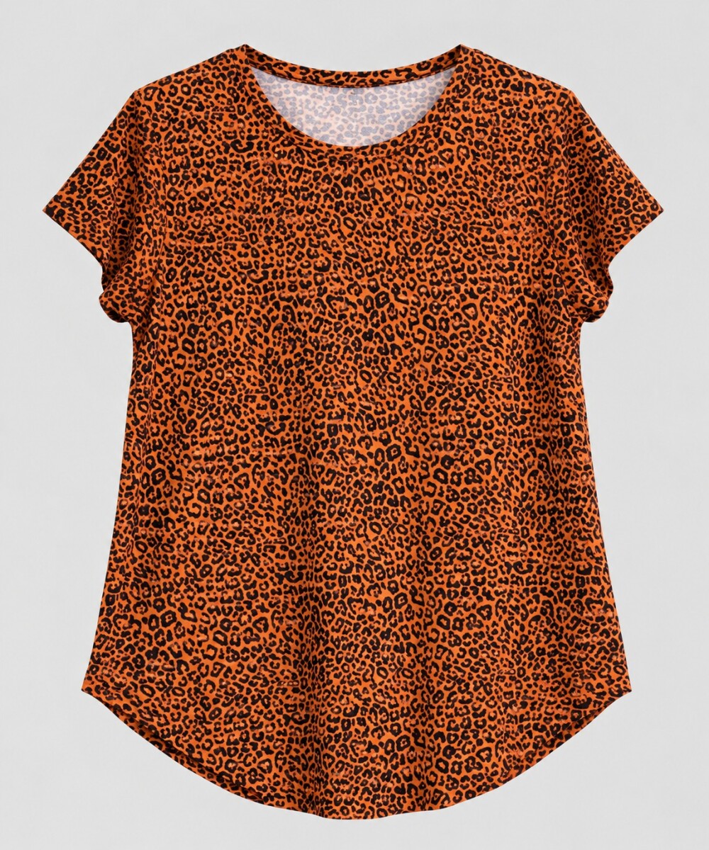 Remera Ruperta - Print naranja 
