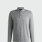 BOSS - Remera Polo de Algodón Interlock con Logotipo Gris Medio