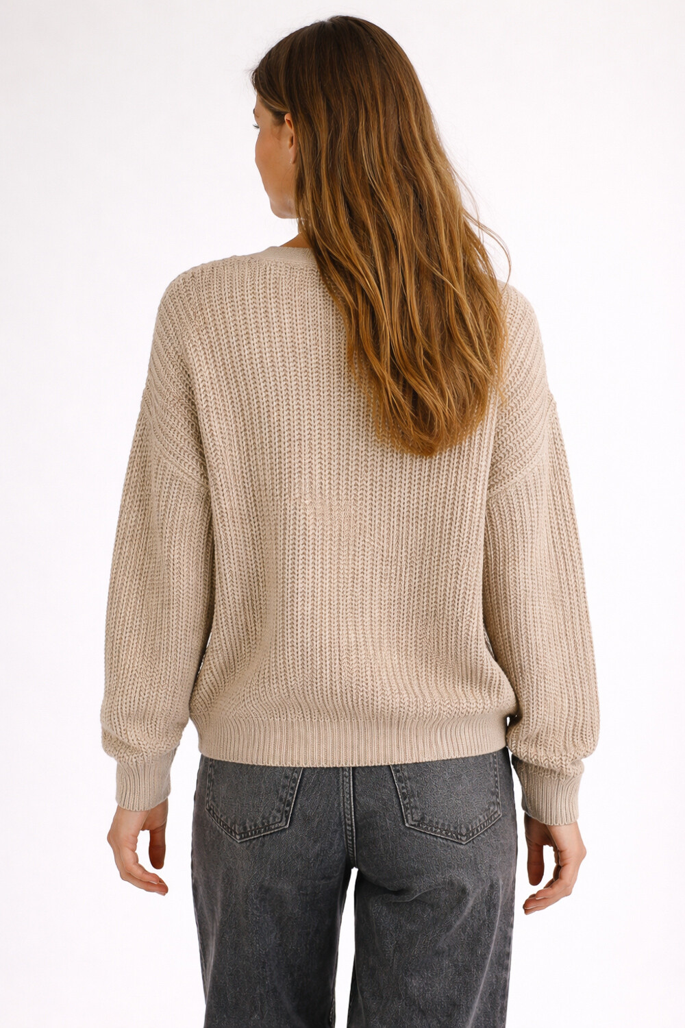 Cardigan Ahualoa Taupe Claro