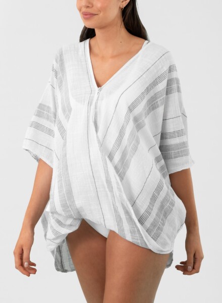 Poncho toscana Blanco