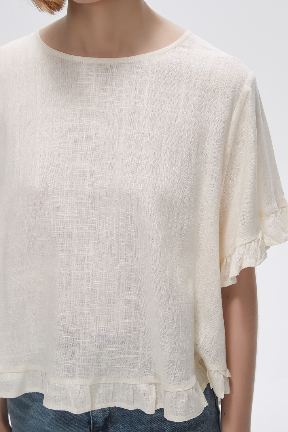 Blusa Abbas Marfil / Off White