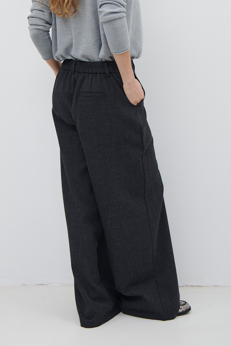 PANTALON MELANGE NEGRO