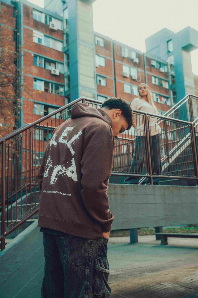 Hoodie Religión Marron