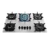 Anafe Mueller 5H MCG5BK Inox Anafe Mueller 5H MCG5BK Inox