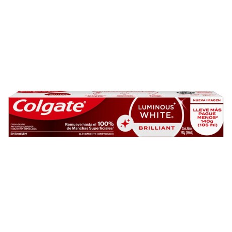 Pasta Dental Colgate Luminous White Brilliant 140 G Pasta Dental Colgate Luminous White Brilliant 140 G