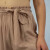 Pantalon Ancho Leaves Beige